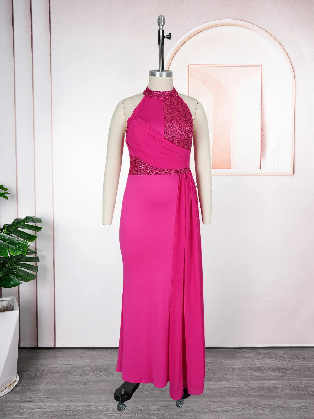 African Party Dresses for Women 2025 Elegant Turkey Muslim Maxi Dress Plus Size Fashion Dashiki Sequin Wedding Evening Gown