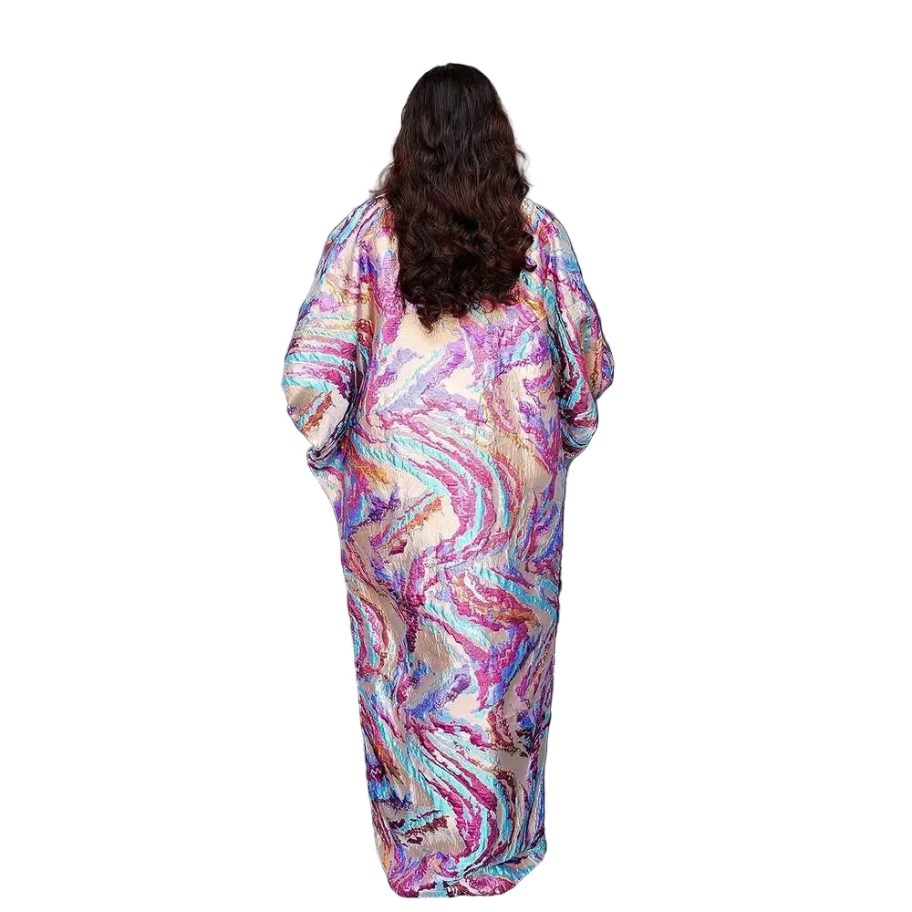 Fresh african dresses for woman Expensive jacquard fabric turkey dresses for woman luxury luxury long dresses