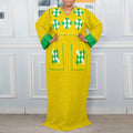 VONDA Plus Size 5XL Bohemian Women Long Sleeve Maxi Dresses 2026 Autumn V-Neck Casual Loose Print Party Vestidos Vintage Robe