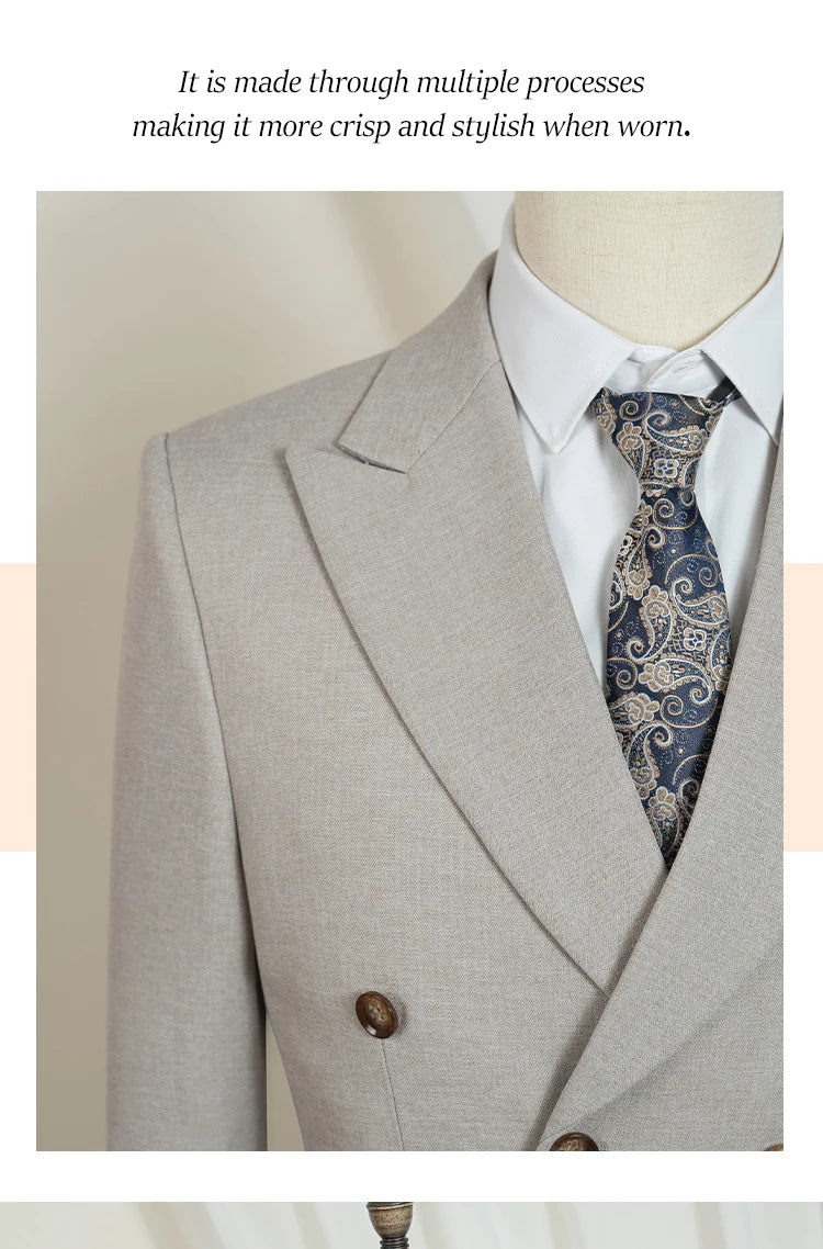 ST Cassy new Elegant Man Suit Two-piece dress light blue Modern Wedding Party Suits for Men Stylish Business office suit tuxedo