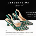 Queena Yan 2025 Newest INS Style Elegant High Heels Pointed-Toe Nigeria Popular Design African Ladies Shoes And Bag Set