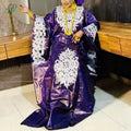 2026 African dresses for woman Kaftan Dress Embroidery Bazin Riche Traditional outfit for wedding Party Church Gown Turkey Dress