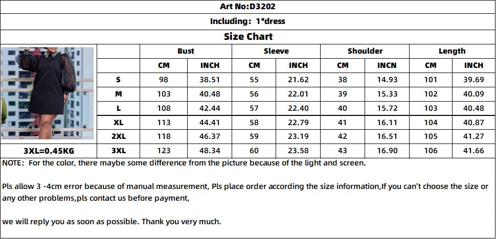 Women Loose Dresses Turn Down Collar with Beading Elegant Office Ladies Occasion Female Casual Fashion Long Tulle Sleeves Gowns