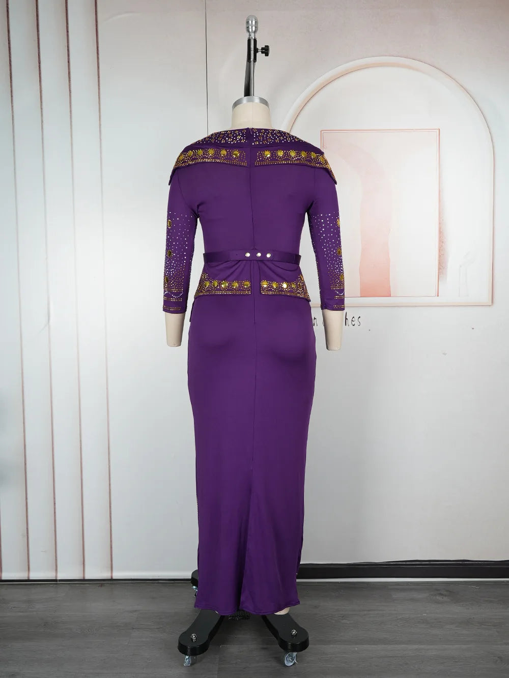 African Party Dresses for Women Elegant Turkey Muslim Wedding Evening Gown Plus Size Dashiki Diamond Bodycon Maxi Long Dress New