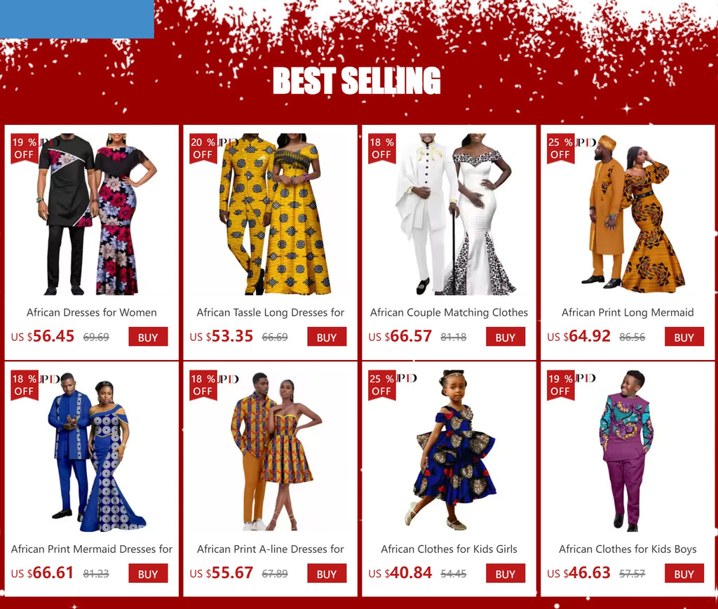 African Dresses for Women Matching Couple Outfits Bazin Riche Dashiki Slim Tassel Print Long Dresses for Party Vestidos Y23C009
