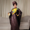 African Attire For Women Abaya Embroidery Plus Size Elegant Party Church Dress