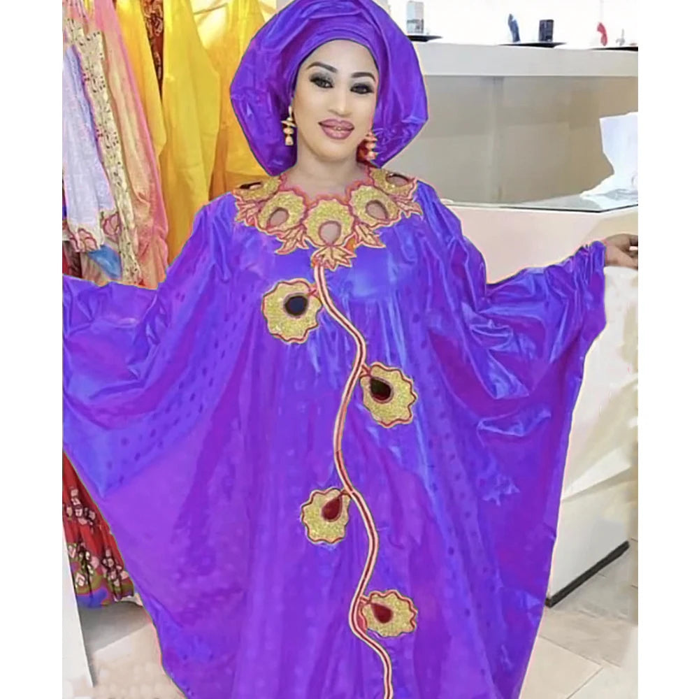 Bazin Riche Dashiki Robe Shiny Femme Traditional Wedding Party Clothing Bazin Riche Long Dresses For African Women Daily Dress