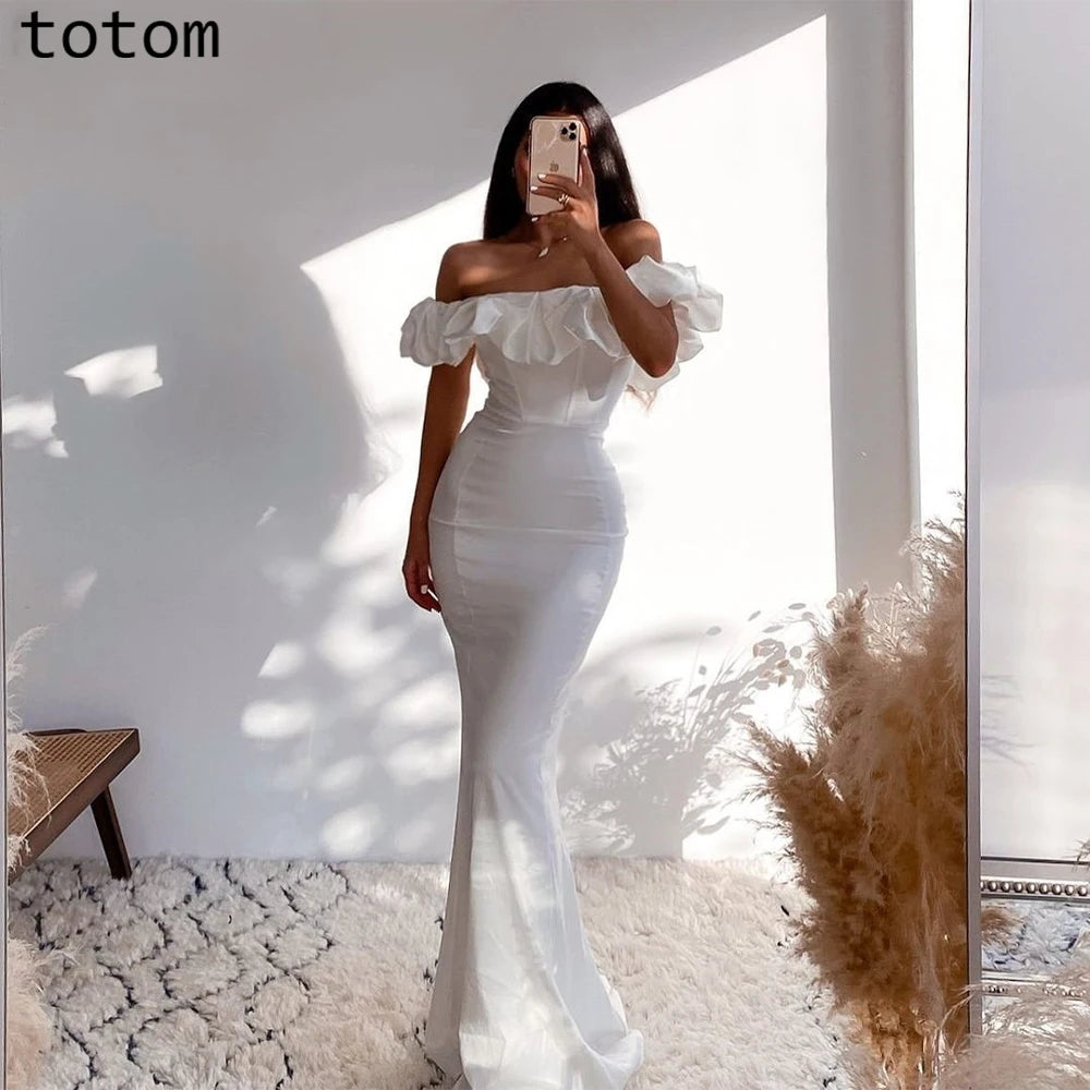 Glimmer Chic Pearls Cocktail Dresses Tassel Off the Shoulder Tassles Prom Dresses Sweetheart Pleat Vestidos De Gala Customised
