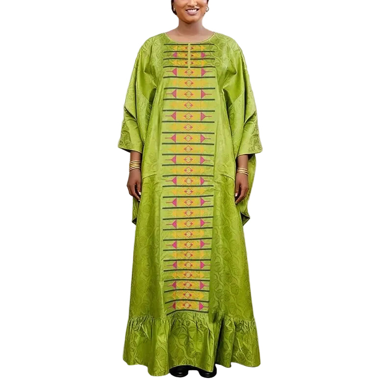 African Dresses for Women Traditional Africa Clothes Dashiki Ankara Wedding Party Dress Bazin Embroidery Gown Kaftan Boubou Robe