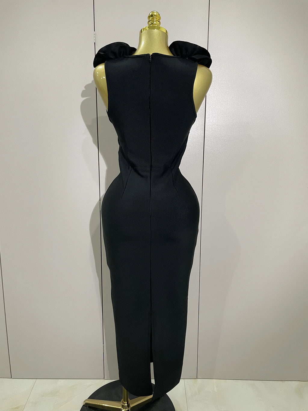 2025 Sexy Fashion Black 3D Flower Sleeveless Bodycon Long Bandage Dress Women Celebrity Elegant Party Birthday Dress Vestidos