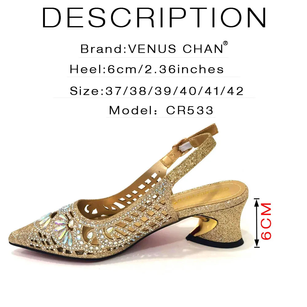 2024 Black Color Newest INS Style Elegant Party High Heels Nigeria Popular Design African Ladies Shoes And Bag Set