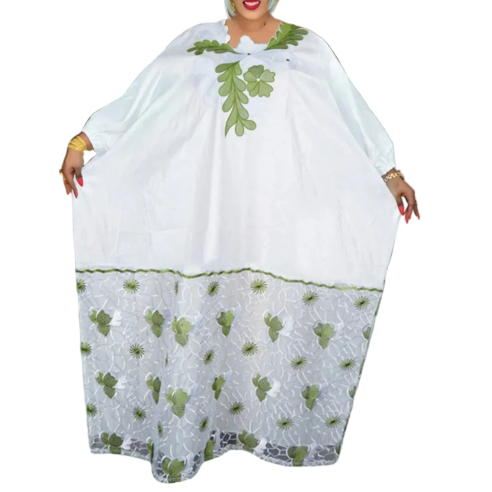 2026 African dresses for woman Kaftan Dress Embroidery Bazin Riche traditional outfit for wedding Party Church Gown Turkey Dress