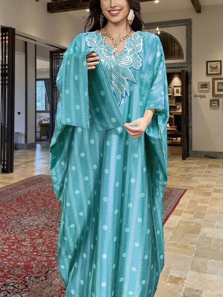 Plus Size Abayas for Women Dubai African Muslim Fashion Caftan Marocain Evening Party Dresses Boubou Djellaba Femme Outfits