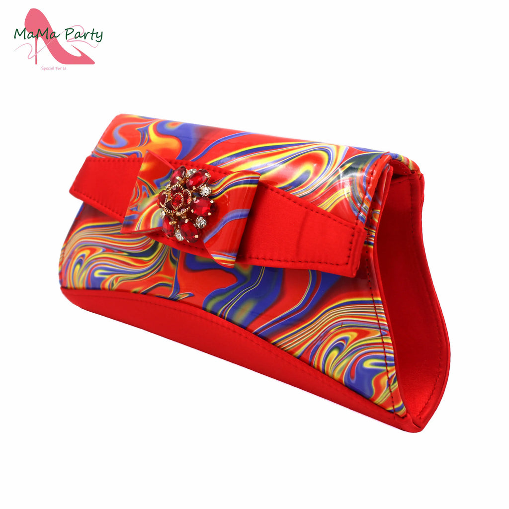 2024 Appliques Specials Italian Design Nigerian Women Shoes Matching Bag Set in Green Color INS Hot Sale Sandals