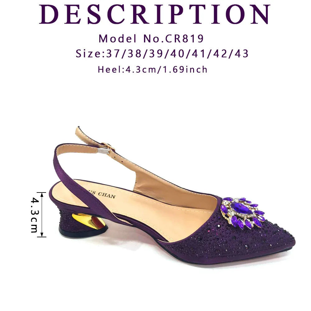2024 Ladies High Quality Women's Pumps And Bag Italian Fashion Design Silver Mixed Color Bag For Nigeria Wedding Party