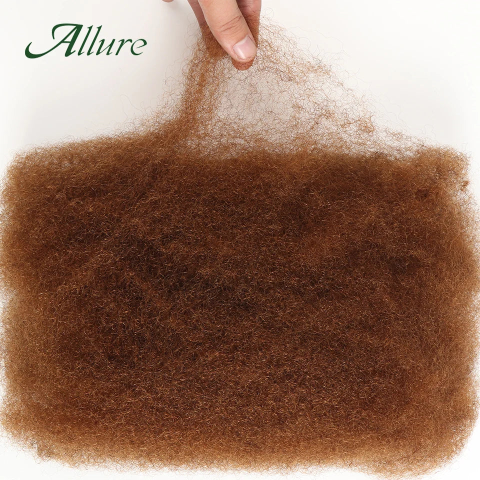 Afro Kinky Bulk QVR Human Hair For Mini Twist Braiding Loc Extensions & Crochet afro Kinky Curly bulk Hair For Dreadlocks 50g