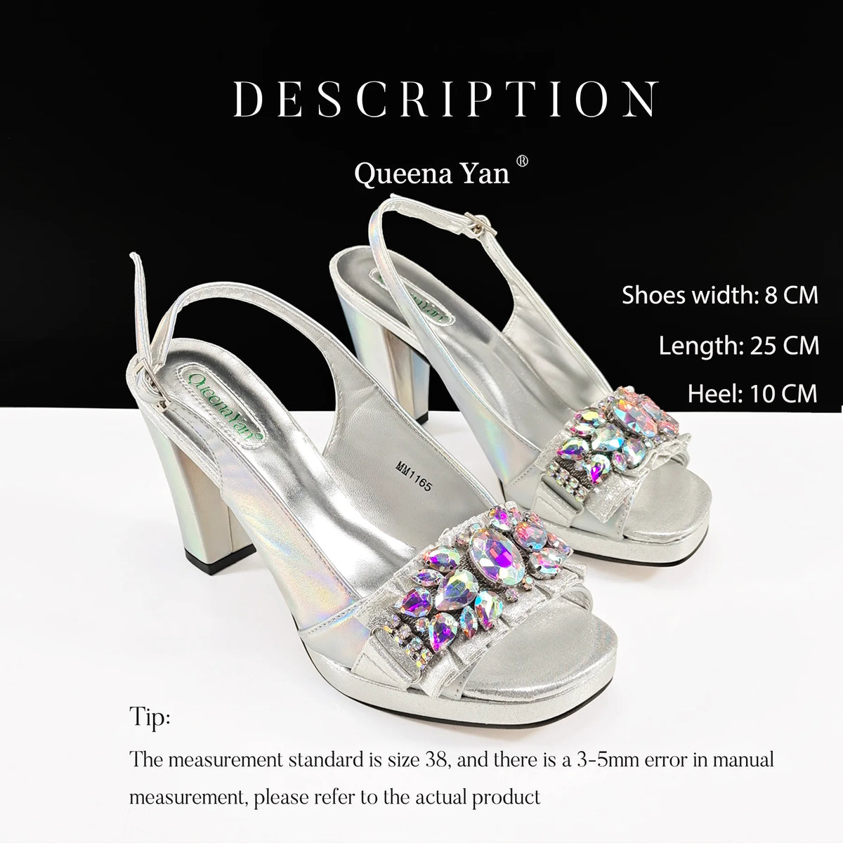 Queena Yan Spot goods 2025 INS Green Color Elegant Women Shoes and Bag Set Decoration Rhinestones Women High Heels Shoes