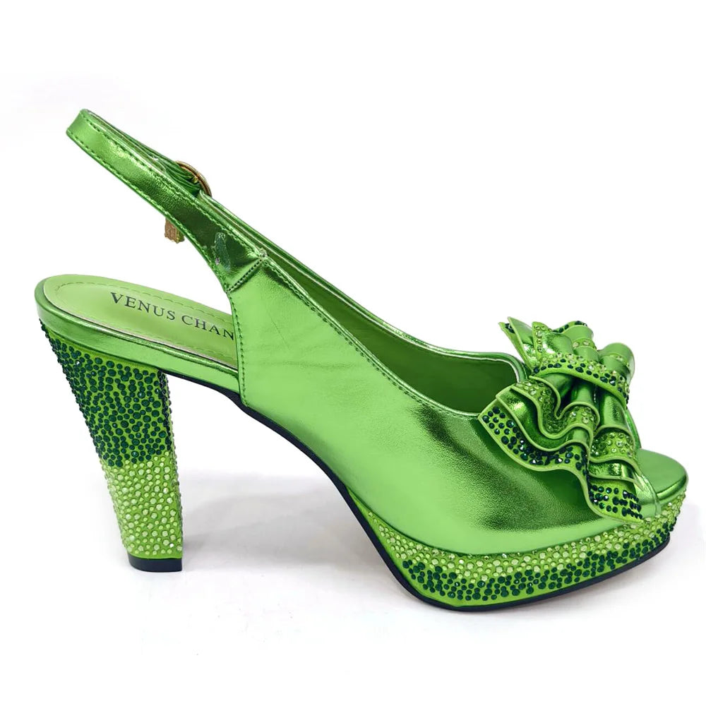 2024 Lastest Italian Design Fashion Style Ladies Shoes With Matching Bag Set 2024 Nigerian Shoes and Bag Set in Wine Color