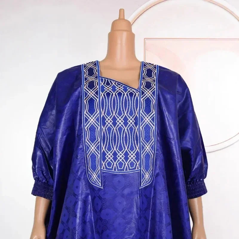 Elegant African Dresses for Women Traditional Embroidery Wedding Party Dresses Men Suit Dashiki African Couples Matching Clothes