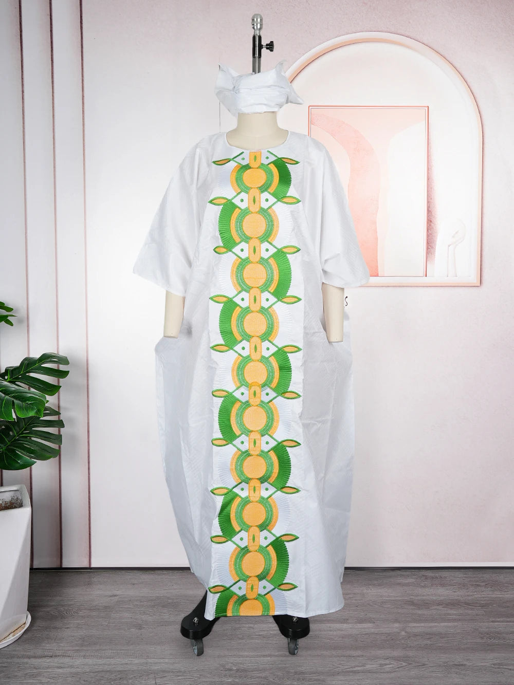 Plus Size African Dresses for Women Luxury Boubou Gown Bazin Rich Embroidery Design Wedding Party Long Dress Africa Clothing
