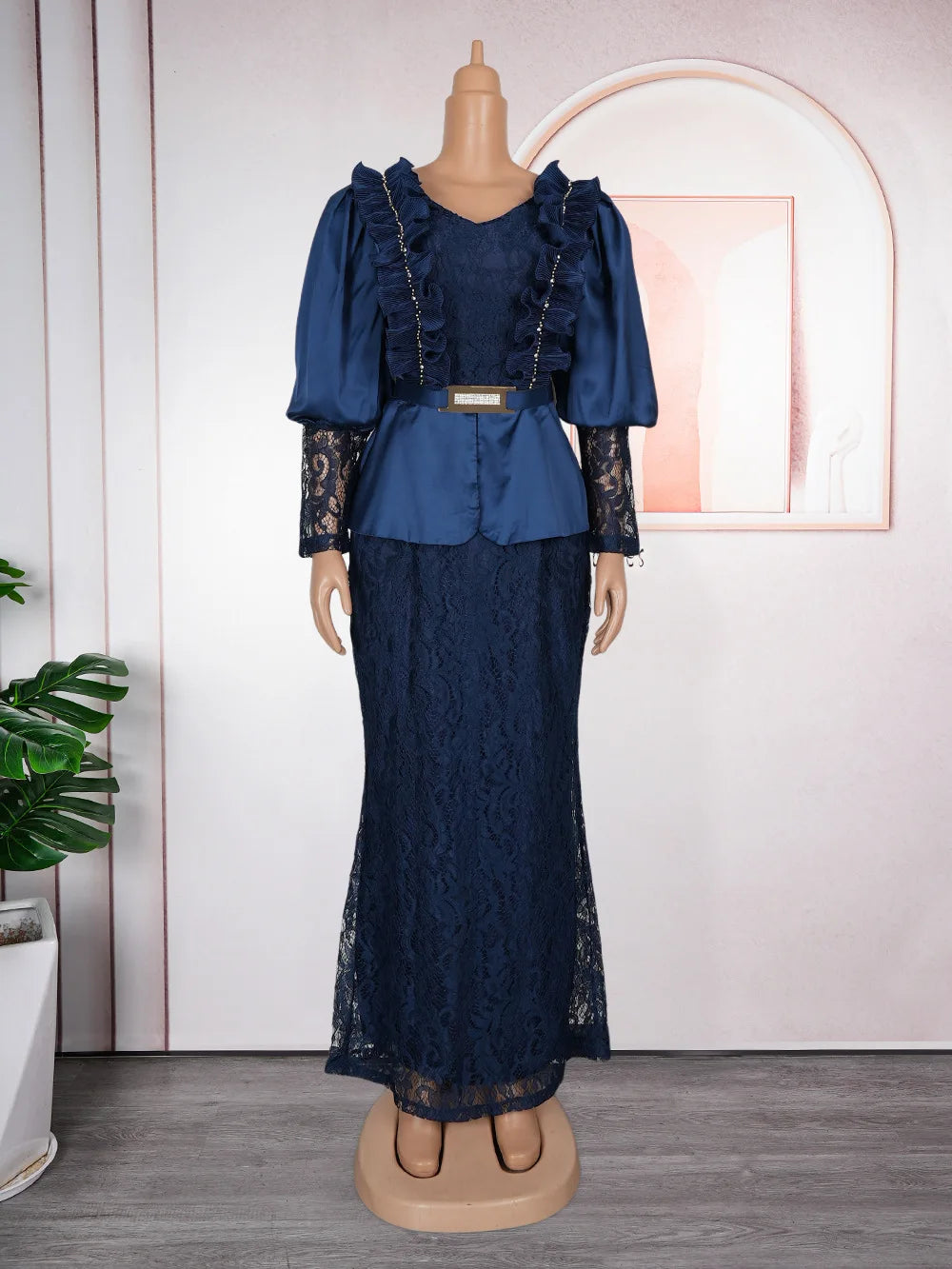 African Party Dresses for Women Plus Size Dashiki Ankara Lace Wedding Evening Gowns Elegant Turkey Muslim Maxi Dress 2025 New