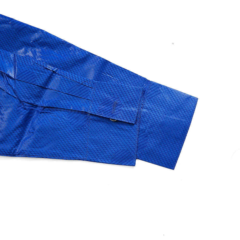 H&D African Clothing For Man Traditional Agbada Sets 3PCS Blue Bazin Riche Shirt Pant Embroidery Wedding Party Suits Plus Size
