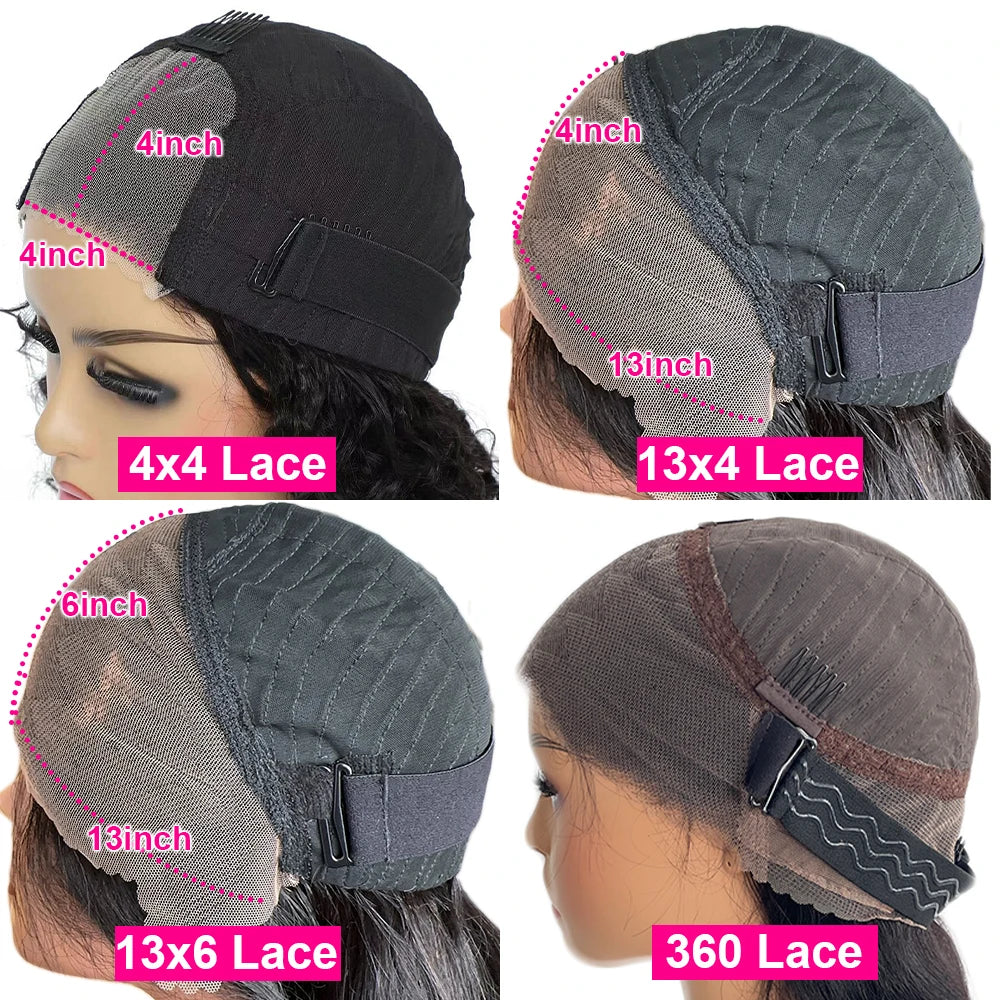 Straight Bob Wig Purple Color Super Double Drawn 13x4/13x6 HD Glueless Lace Frontal Wig Human Hair Ready To Wear Closure Wig