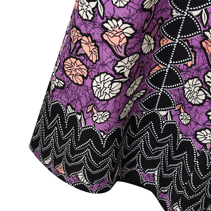 VONDA Bohemian Party Dress Elegant Women Printing Sundress Vintage Flare Long Sleeve Maxi Vestidos Oversized O-Neck Robe Femme