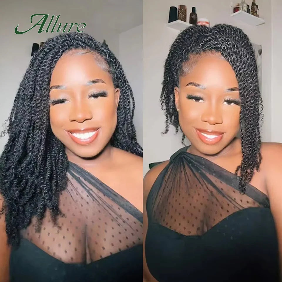 Afro Kinky Bulk QVR Human Hair For Mini Twist Braiding Loc Extensions & Crochet afro Kinky Curly bulk Hair For Dreadlocks 50g