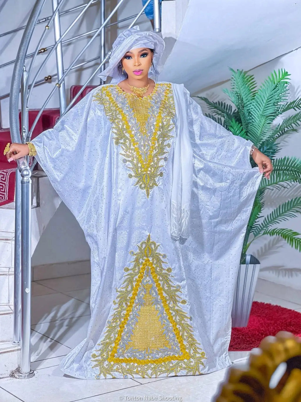African Dresses For Women Luxury Boubou Material Rich Embroidery Long Dress