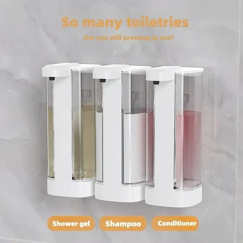 500ML Touchless Transparent Bottle IPX5 Waterproof USB Rechargeable New Electric Infrared Automatic Sensor Liquid Soap Dispenser