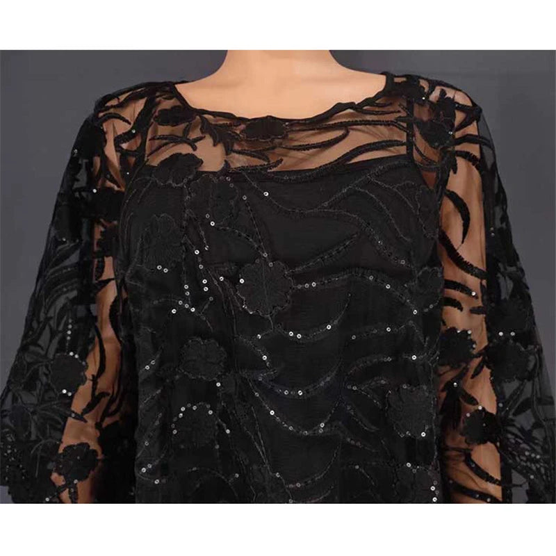 White Lace Hollow Africa Dresses for 2023 Muslim Women Dress African Clothes Dashiki Taditional Boubou Arabic Robe Femme Ramadan