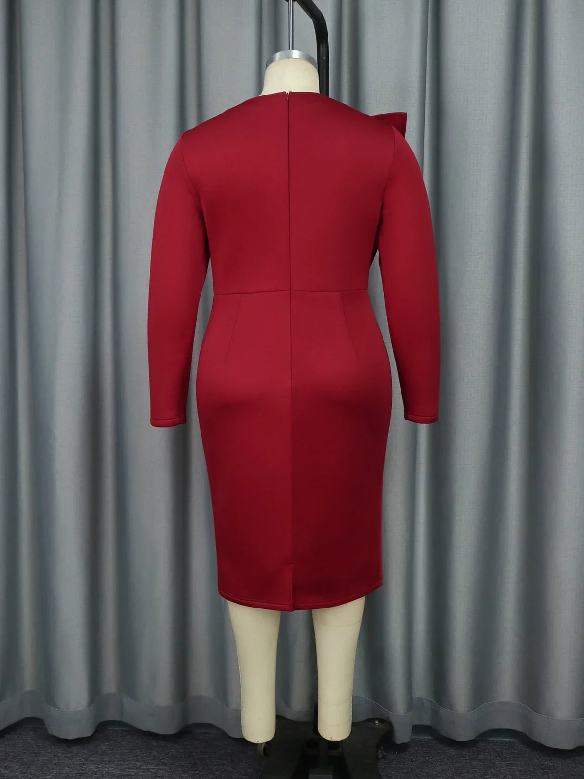 Women White Church Dresses Elegant Bodycon O Neck Ruffles Appliques High Waist Christmas Cocktail Party Nightclubs Holiday Gowns