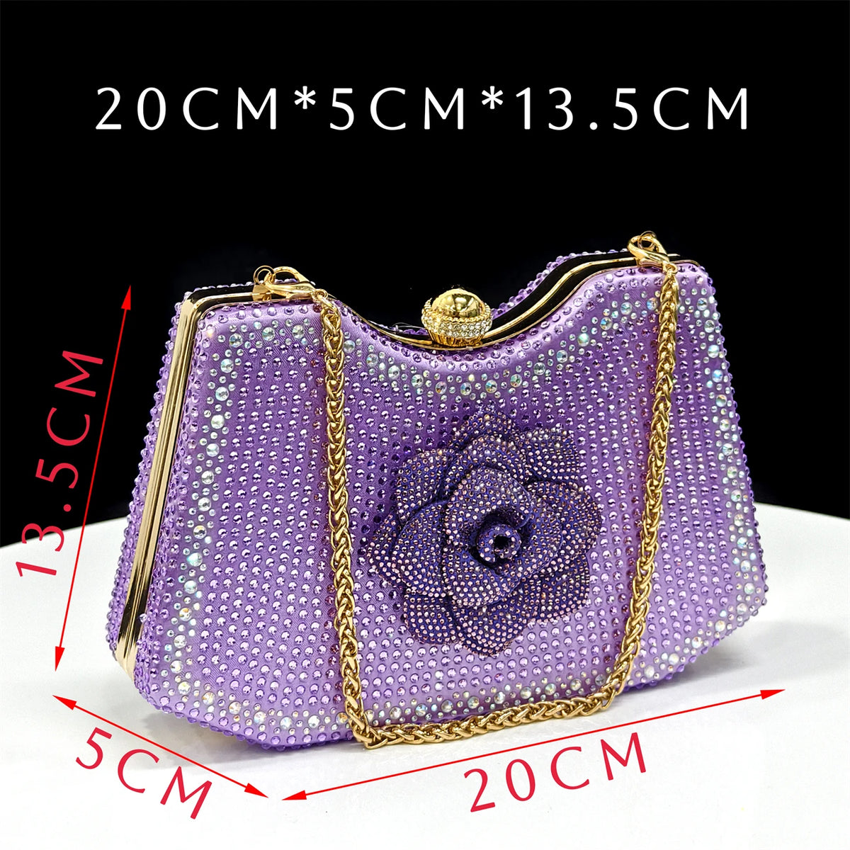 Venus Chan 2025 Elegant Shiny Green Handbag & Medium Heel Shoe Set with Exquisite Handmade Floral Accents for Weddings & Parties