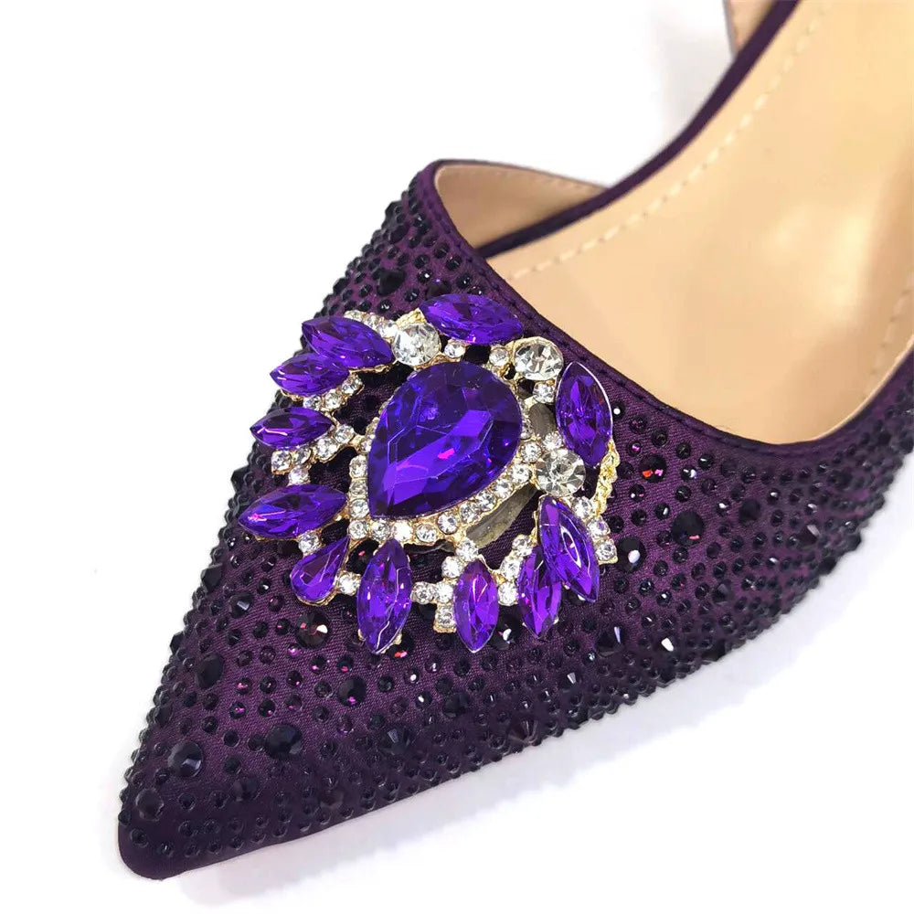 2024 Ladies High Quality Women's Pumps And Bag Italian Fashion Design Silver Mixed Color Bag For Nigeria Wedding Party