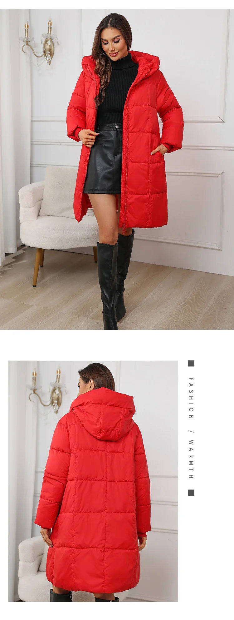 Women Long Coat 2024 New Autumn Winter Parkas Female Thick Down Cotton Coat Femme Casual Short Warm Thick Outerwear Ladies Top