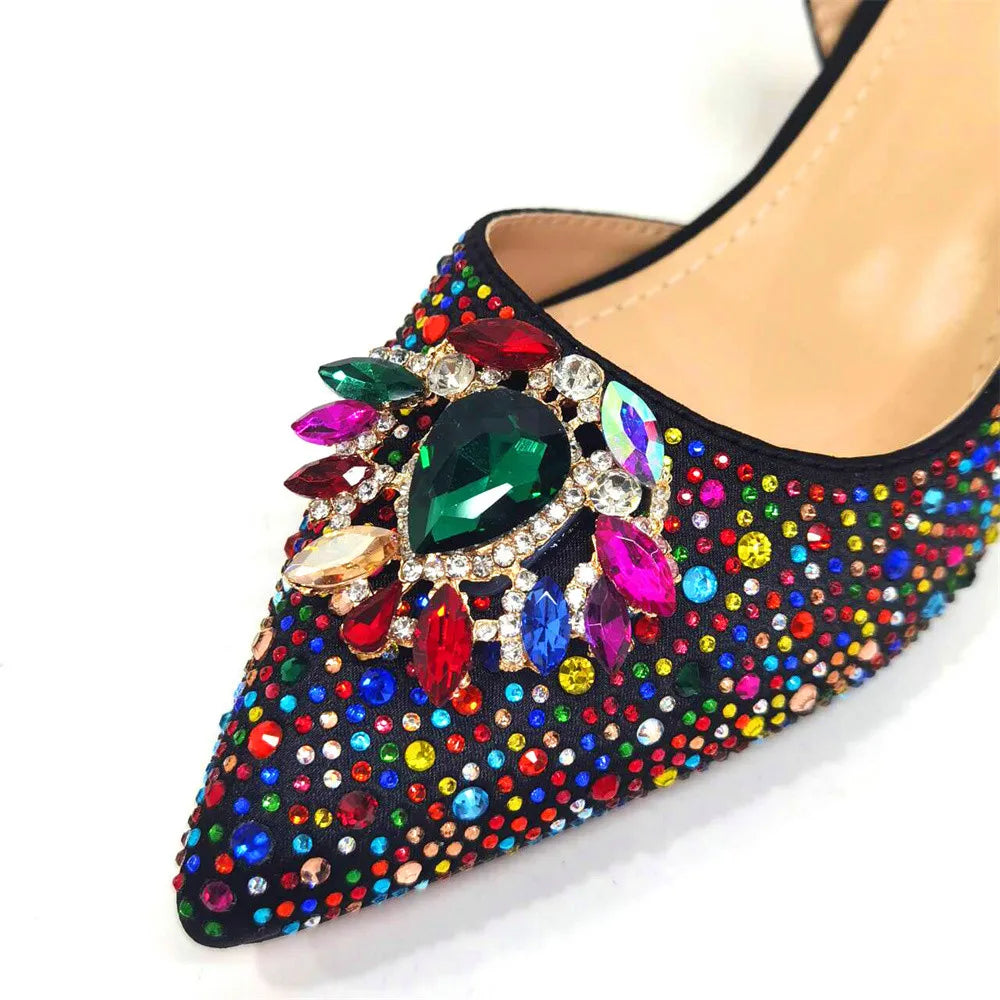 2024 Ladies High Quality Women's Pumps And Bag Italian Fashion Design Silver Mixed Color Bag For Nigeria Wedding Party