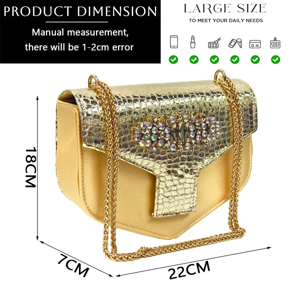 New Arrival Purple Colour Shoe and Bag Set Luxury Designer Shoes Women Matching Wedding Shoes and Bags Decorated With Rhinestone