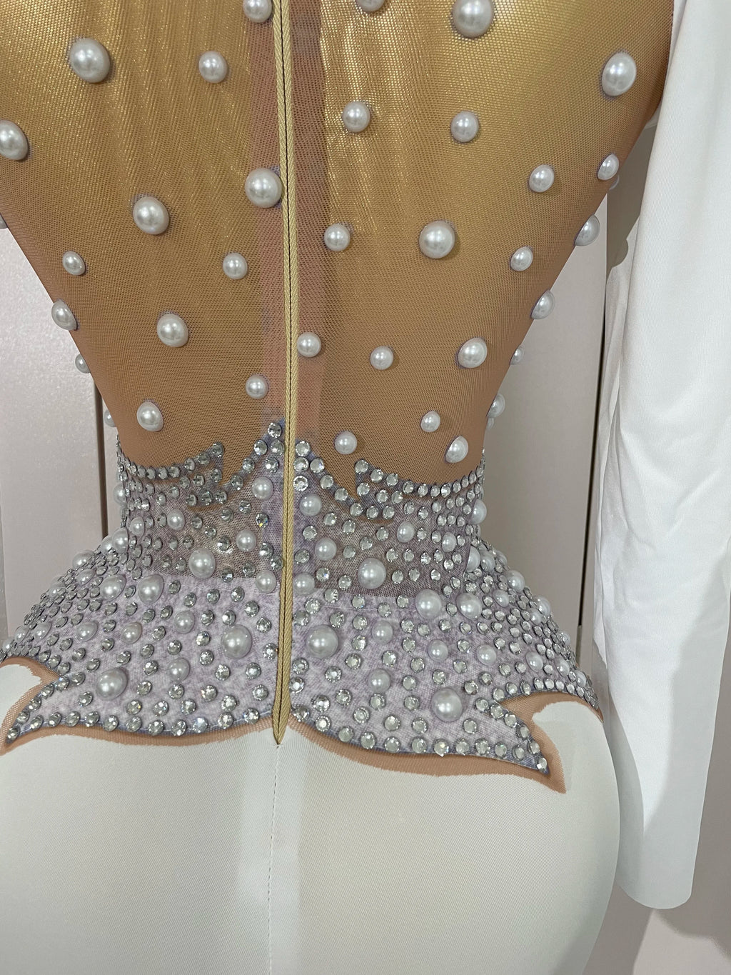 Sparkly Diamonds Pearl Black Sexy See Through Mesh Long Dress Women Wedding Evening Luxury Birthday Party Stage Photoshoot Dress