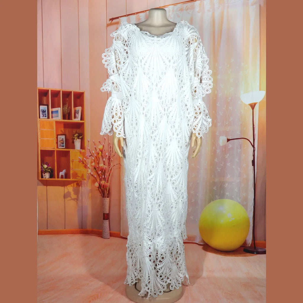 Long Dress Women Dresses A Line Vestidos Y2k Streetwear Round Neck Full Sleeve Elegant Splice Party Night Work Hollow Out 2025