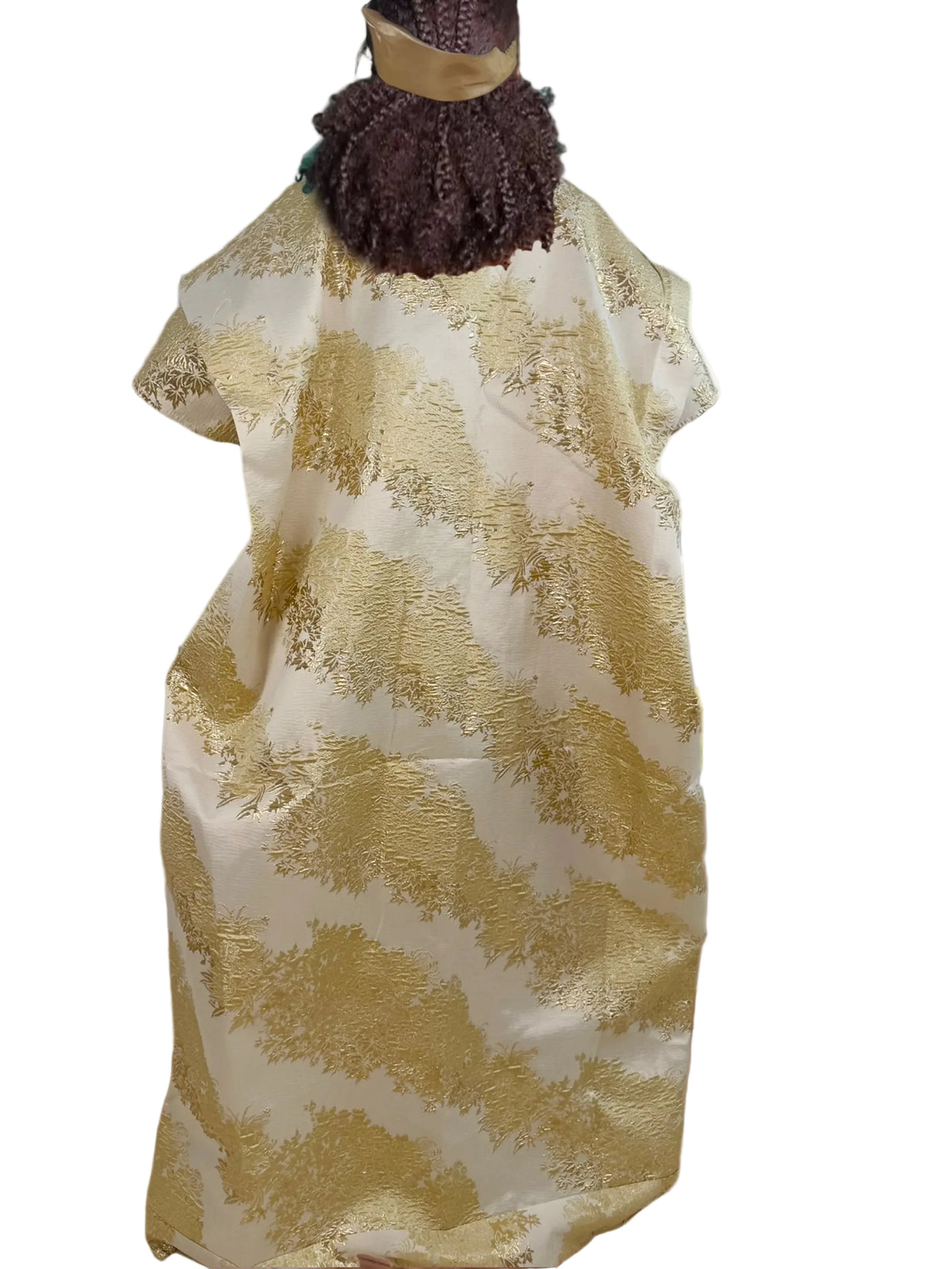 Women's Elegant Rhinestone Embellished Long Kaftan Dress Abaya Shinny Stylish Traditional African Outfit