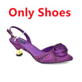 New Design Shoe and Bag Set for Party in Women Nigerian African Shoe and Bags Set for Wedding Luxury Elegant Women Party Pumps