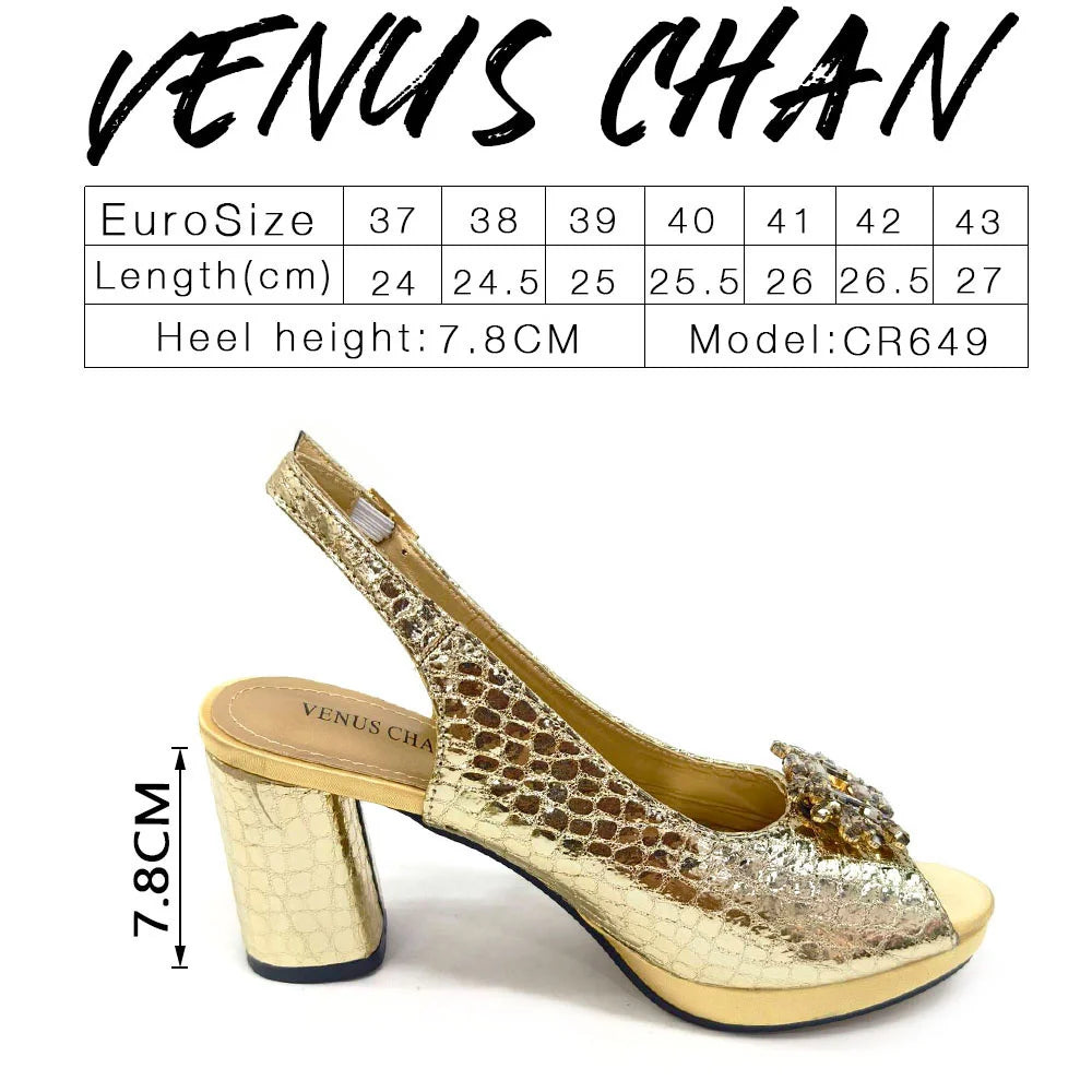 New Arrival Purple Colour Shoe and Bag Set Luxury Designer Shoes Women Matching Wedding Shoes and Bags Decorated With Rhinestone
