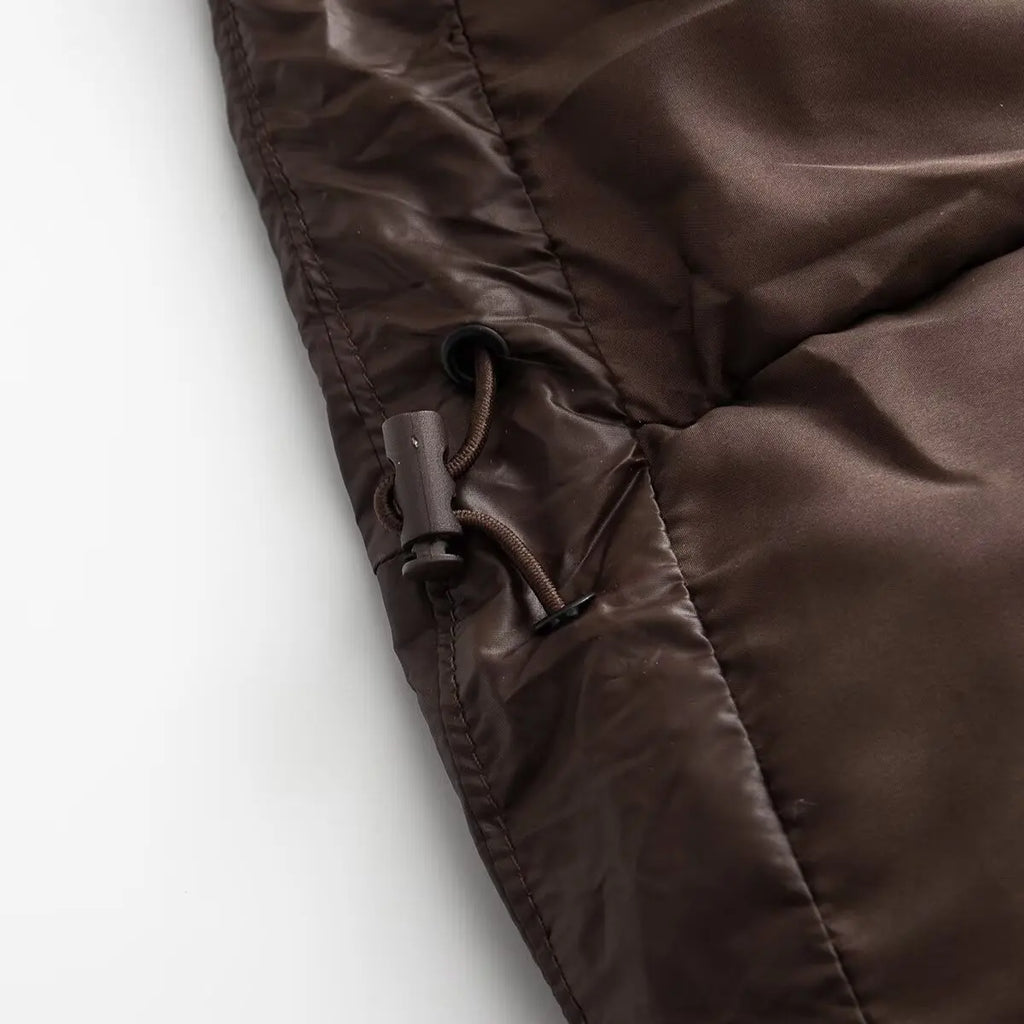 HH Female Winter Casual High Collar Warm Jackets Solid Hooded Long Sleeve Buttons Zipper Woman's New Fashion Loose Coats 2 Color