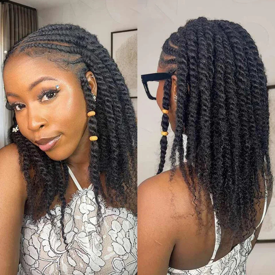 Best 100% Afro Kinky Bulk Hair Virgin Remy Human Hair  No Attachment for Braiding Mini Twist Dreadlock BraidsTop Quality