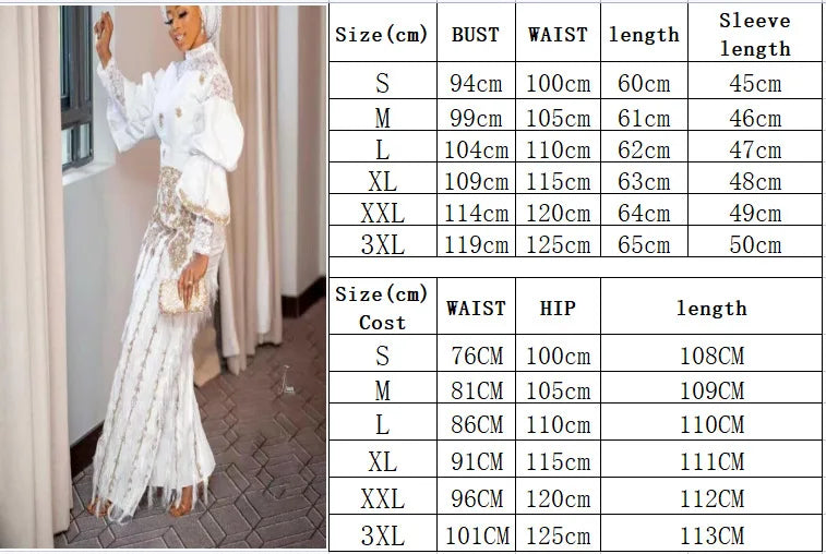 Women Print Skirt Sets Two Piece Stand Collar Full Sleeve Lace Spliced Tops Tassel High Waist Wrap Hip Vestidos Party Elegant