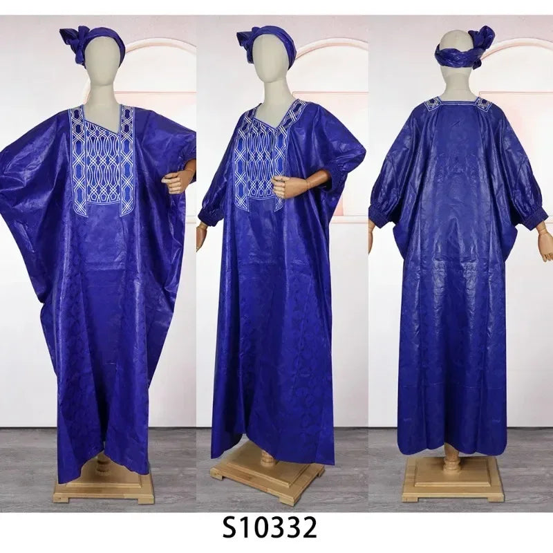 Elegant African Dresses for Women Traditional Embroidery Wedding Party Dresses Men Suit Dashiki African Couples Matching Clothes