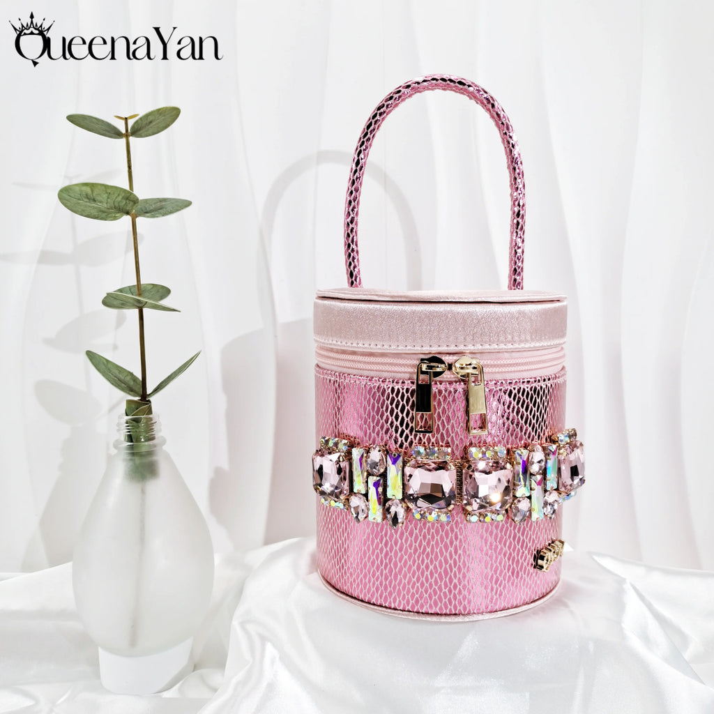 Queena Yan Italian Design African Women's High Heel Party Shoes and Bag Set Elegant Nigerian Handbag Open Shoes for Occasions