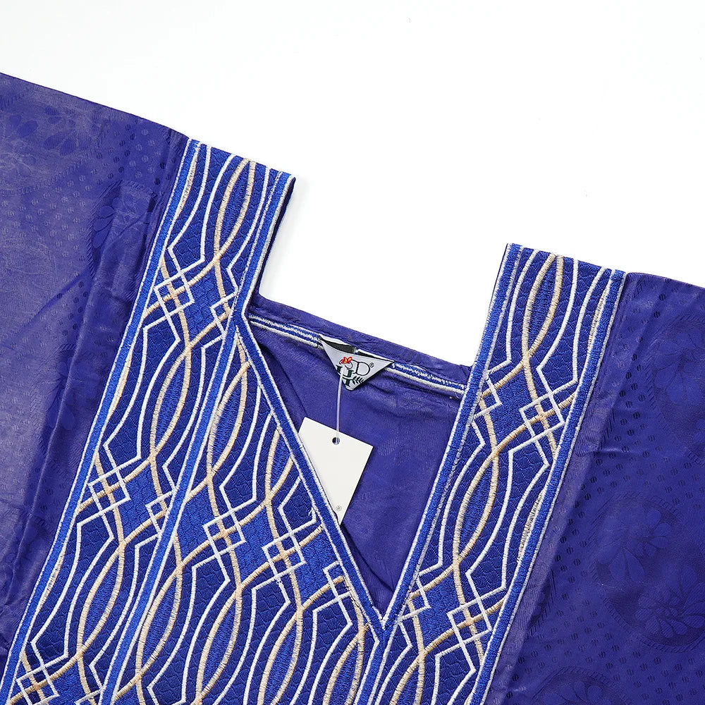 2025 New African Clothes for Men Dashiki Tradition Outfit Robe Embroidery Tops Pants Suits Bazin Muslim Wedding Party Clothing