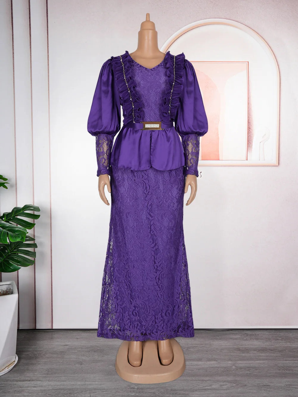 African Party Dresses for Women Plus Size Dashiki Ankara Lace Wedding Evening Gowns Elegant Turkey Muslim Maxi Dress 2025 New